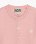W BASIC KNIT CARDIGAN SETUP IN CORAL PINK image 11