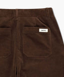 W SEMI-WIDE CORDUROY PANTS IN BROWN image 11
