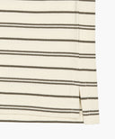 STRIPE PIQUE LONG SLEEVE TEE IN IVORY image 11