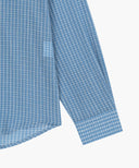 W PATTERN SHEER SHIRT IN BLUE image 17