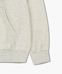 CLASSIC LOGO EMBROIDERY HOODIE (BRUSHED) IN OATMEAL