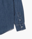 LOGO DENIM SHIRT IN BLUE image 11