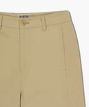 W COTTON CURVED LINE PANTS IN BEIGE image 10