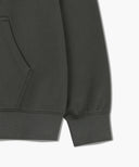 CLASSIC LOGO EMBROIDERY HOODIE (BRUSHED) IN CHARCOAL GREY
