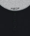 W LAYERED SLEEVELESS IN BLACK image 11