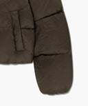 W REGULAR LOGO HOODED CROP DOWN JACKET IN BROWN image 11