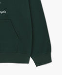 CREST CRACK LOGO OVERSIZED HOODIE IN DARK GREEN image 11