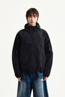 BACK LOGO HOODY WIND BREAKER IN BLACK image 11