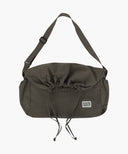 CLASSIC LOGO STRING NYLON CROSS BAG IN KHAKI image 9