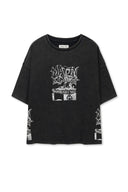 VINTAGE GRAFFITI ARTWORK TOP IN BLACK image 1