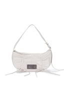 HALF SHIRRING RIBBON ROUND BAG IN BLACK image 8