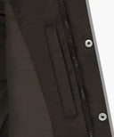 W CLASSIC LOGO CROP DOWN VEST IN DARK BROWN image 12
