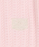 W SMALL CLASSIC LOGO HALF KNIT CARDIGAN SET UP IN LIGHT PINK image 12