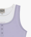W LAYERED SLEEVELESS IN LAVENDER image 12