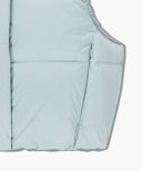 W CIRCLE LOGO CROP HOODED DOWN VEST IN MINT GREY image 12