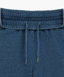 W EMBROIDERY CLASSIC LOGO SWEAT PANTS IN BLUE