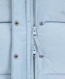 W REGULAR LOGO HOODED CROP DOWN JACKET IN LIGHT BLUE image 16