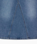 W A-LINE DENIM MIDI SKIRT IN LIGHT BLUE image 12