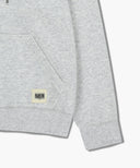 BIG COLLEGE LOGO GRAPHIC HOODIE ZIPUP IN LIGHT HEATHER GREY image 12