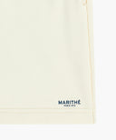 W REGULAR LOGO SWEAT SHORTS IN IVORY image 12