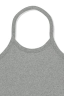 LABEL DETAIL HALTER TANK TOP IN GRAY image 13