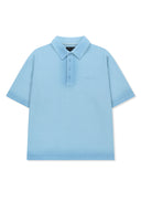 SMALL LOGO WASHED PIQUE TOP FOR MEN IN CHARCOAL GREY image 2