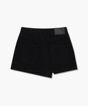 W SKIRT LAYERED DENIM PANTS IN BLACK image 13