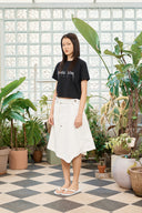 LOGO THREAD POINT CROP TOP IN BLACK image 18