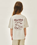 KIDS BACK GRAPHIC OVERSIZED TEE IN OATMEAL image 12