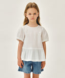 KIDS W PEPLUM BLOUSE IN WHITE image 13