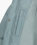 W WIDE COLLAR DOWN JACKET IN ASH BLUE image 14