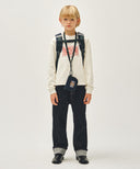 KIDS BEAR PRINT BACKPACK IN NAVY image 14