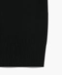 W HALF KNIT ROUND NECK CARDIGAN SET UP IN BLACK image 14