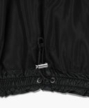 W CIRCLE LOGO CROP HOODED DOWN VEST IN BLACK image 14