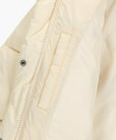 W WIDE COLLAR DOWN JACKET IN CREAM image 14