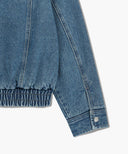 DENIM BLOUSON JACKET IN BLUE image 14
