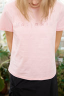 STICKER GRAPHIC LOGO TOP IN PINK image 10