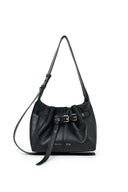 BELTED VOLUNN SMALL BUCKET BAG IN BLACK image 1