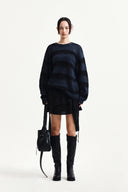 MULTI PANEL LAYERED SKIRT IN BLACK image 11