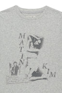 PORTRAIT GRAFFITI LOGO TOP IN LIGHT GRAY image 3