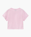 W CLASSIC LOGO CROP TEE IN LIGHT PINK