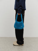 CLASSIC LOGO MINI KNIT BAG IN TEAL