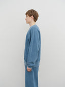 GARMENT DYED SWEATSHIRT IN BLUE