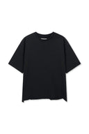 RAW CUT GRAFFITI LOGO TOP IN BLACK image 1