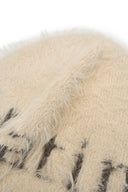 MATIN HAIRY KNIT BEANIE IN LIGHT BEIGE
