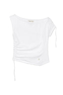 STRING OFF SHOULDER SLIM TOP IN WHITE image 1