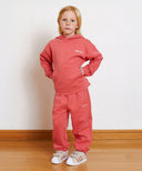 ENFANT MARITHE LOGO SWEAT PANTS IN CORAL image 1