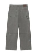 VINTAGE PAINTING CARPENTER PANTS FOR MEN IN GRAY image 2