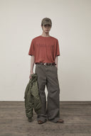 STAMP LOGO GRAPHIC OVERSIZE TOP FOR MEN IN BRICK image 19