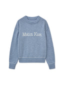 COLOR TRIM LINE LOGO PULLOVER IN IVORY image 14